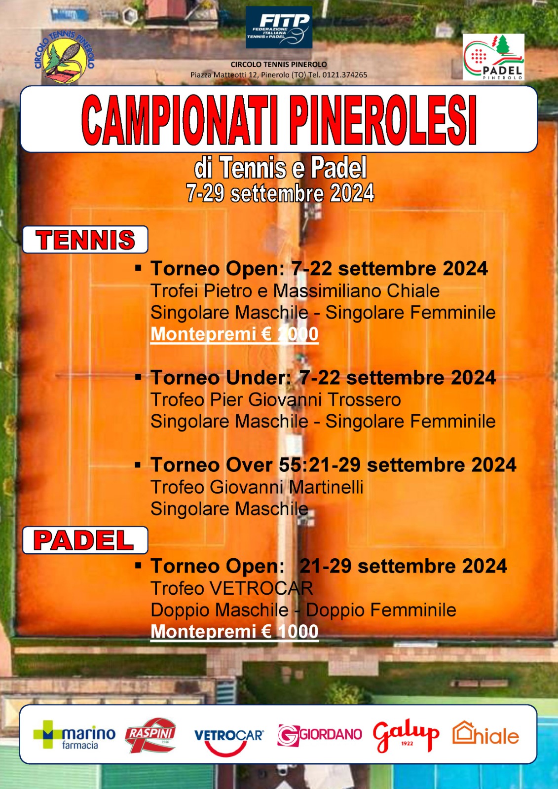 Campionati Pinerolesi di Tennis e Padel